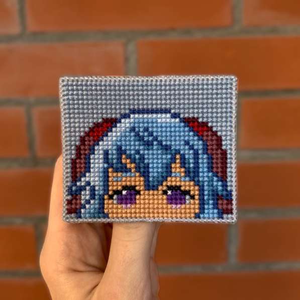 Значок / брелок ручной работы (вышивка крестом) в Москве фото 4