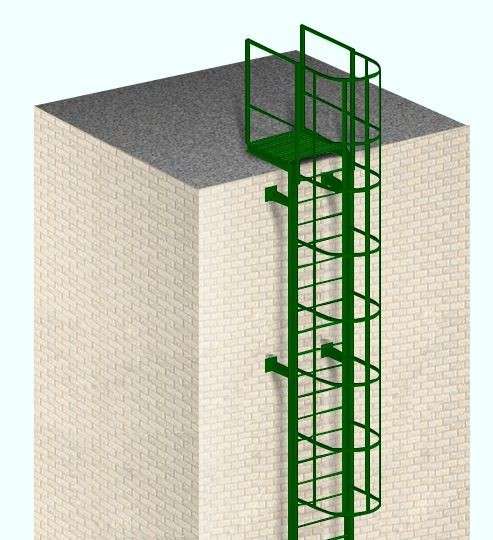 Пожарная вертикальная лестница П1 и П2 в Красноярске фото 5