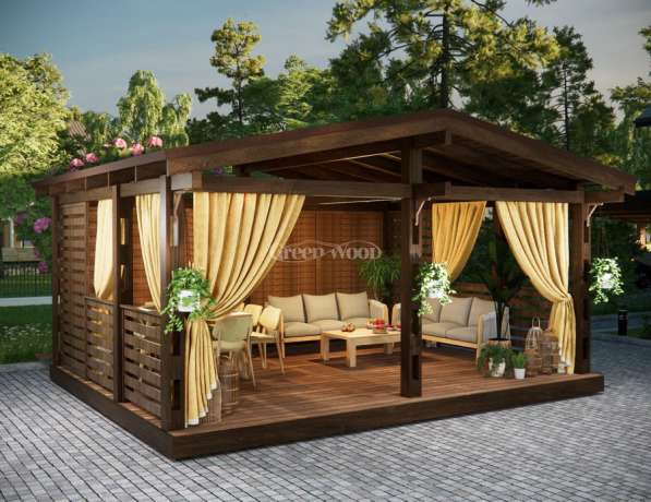 Беседки для дачи в Набережных Челнах фото 8