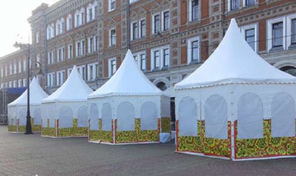 Мембранные конструкции, тентовые шатры в Москве фото 5