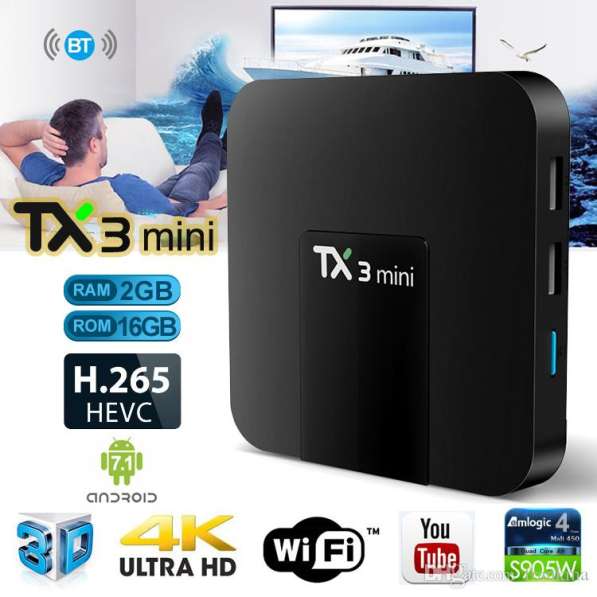 Smart TV BOX TX3 mini, смарт тв приставка Android в 