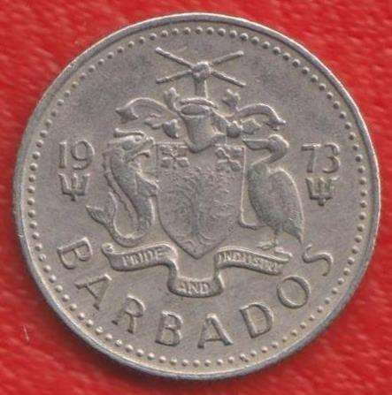 Барбадос 10 центов 1973 г. в Орле
