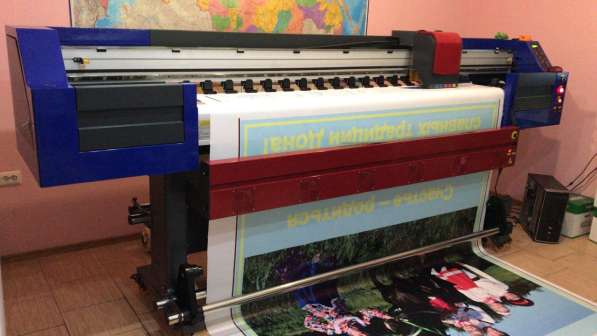 Широкоформатный принтер 2,2м сублимация, экосольвент в Москве фото 14