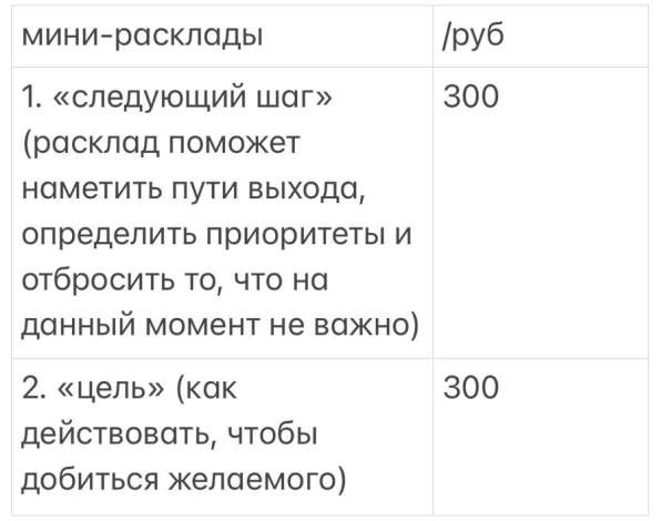 Гадание на картах таро от 100 рублей в Москве фото 4