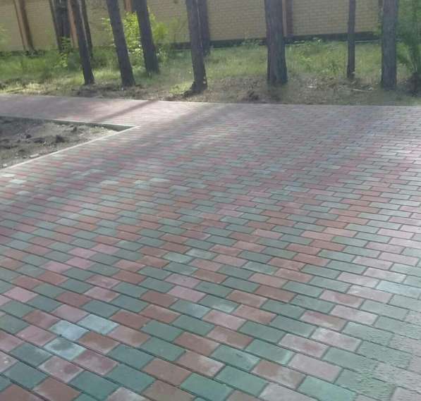 Укладка тротуарной плитки, брусчатки в Тюмени фото 3