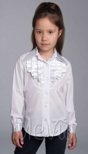 блузы для девочек школа р.122,140,146 Valeri (Mevis)