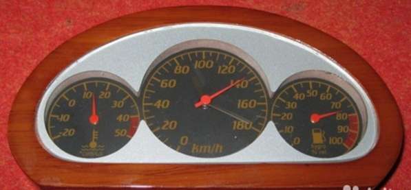 Настольный набор часы термометр топливомер