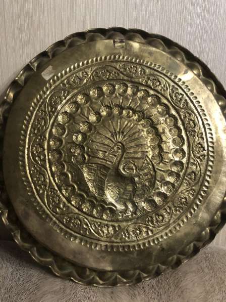 Тарелка поднос латунь бронза в Самаре фото 3