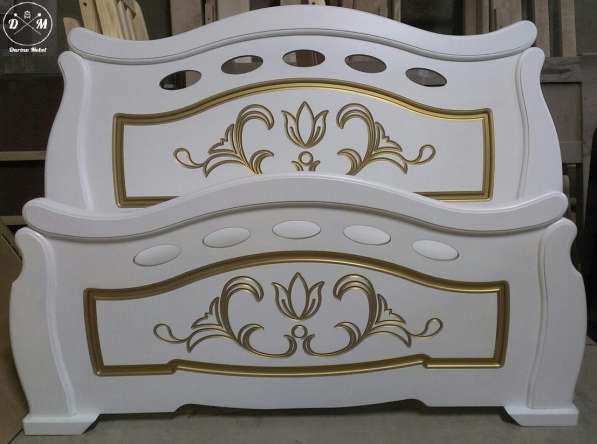 "Нимфа" - белая двуспальная кровать ящиком от фабрики в Москве фото 3