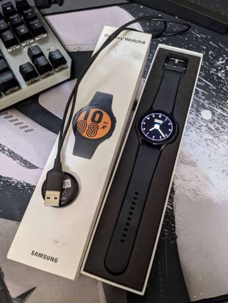 ⌚️Смарт-часы Samsung Galaxy Watch 4 44mm Black в 