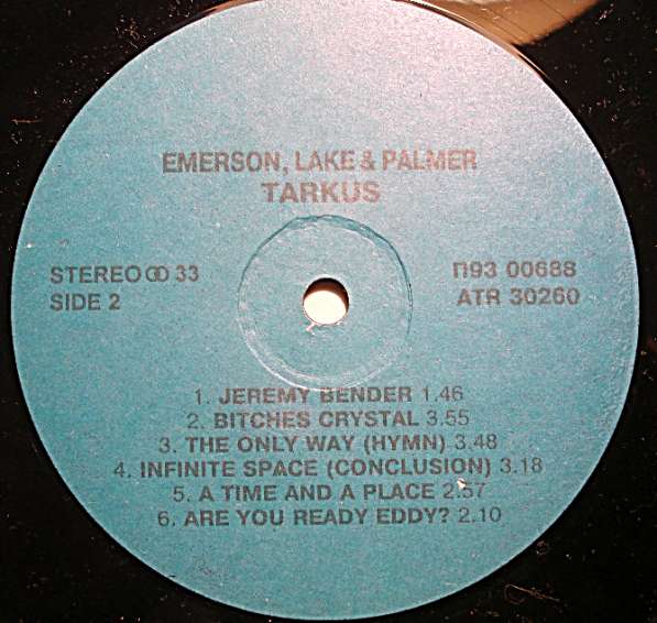 Пластинка виниловая Emerson, Lake & Palmer – Tarkus в Санкт-Петербурге фото 4