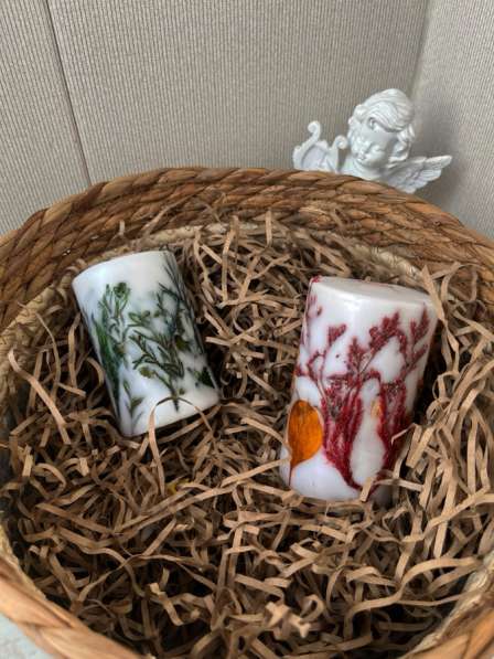 Ботаническая свеча ручной работы в Челябинске фото 4