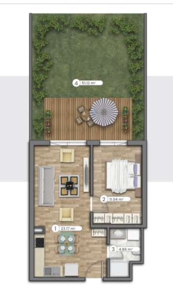 2-к. квартира 68м ² Турция, Стамбул, Бейликдюзю в 