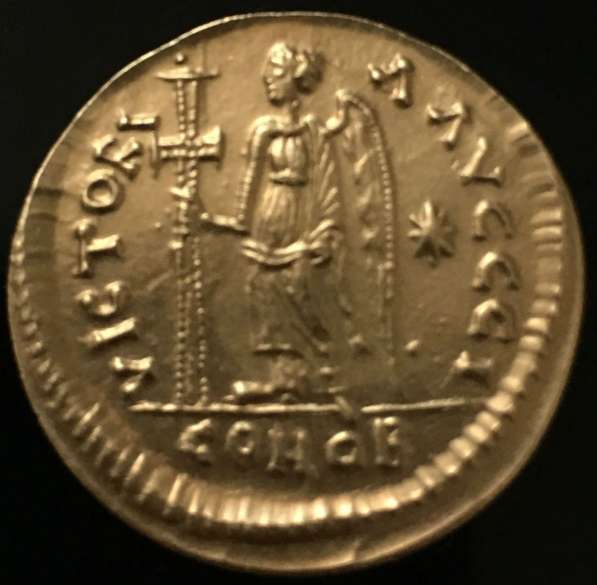 Византийская золотая монета! Solid! состояние отличное!