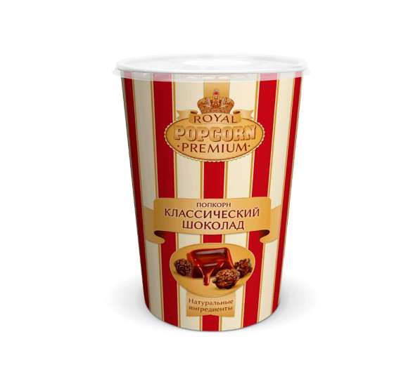 Попкорн в стакане Royal Premium "шоколадный" 12 шт/упаковка