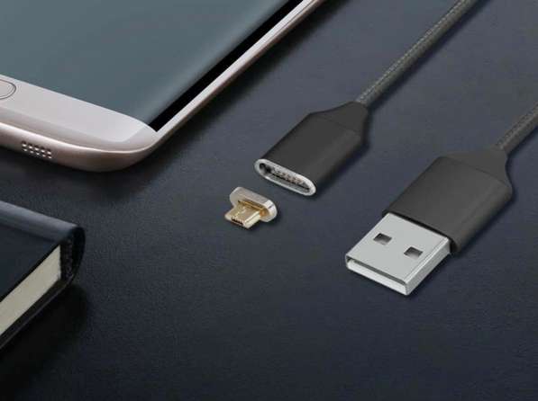 Магнитный плетёный Micro USB / USB кабель 1м в Брянске фото 7