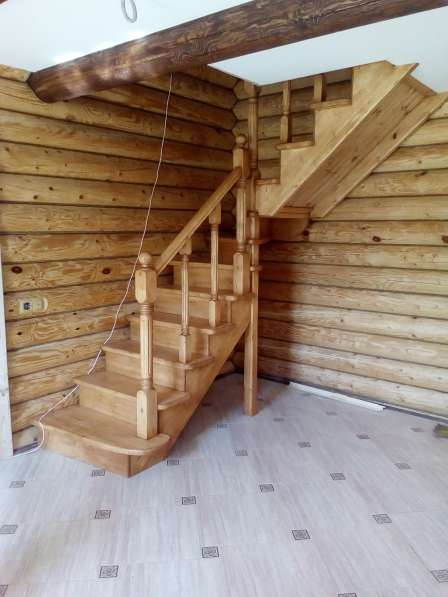 Изготовление деревянных лестниц прямо на обьекте