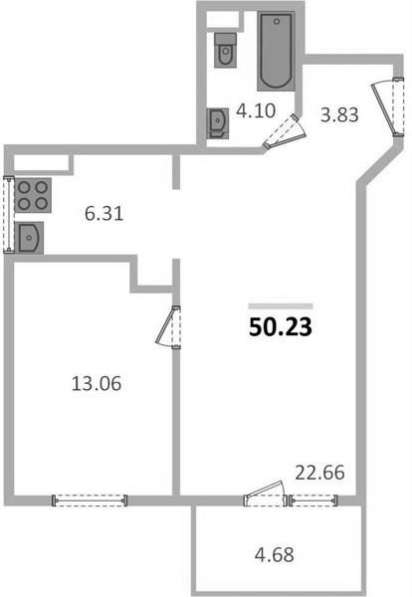 Продам однокомнатную квартиру в Санкт-Петербург.Жилая площадь 50,23 кв.м.Этаж 14.Дом монолитный.