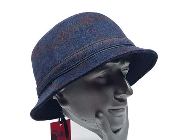 Шляпа панама шарф шерстяная мужская Gentelmens (т. синий) в Москве фото 8