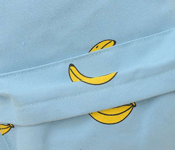 Рюкзак городской голубой бананы Banana в 