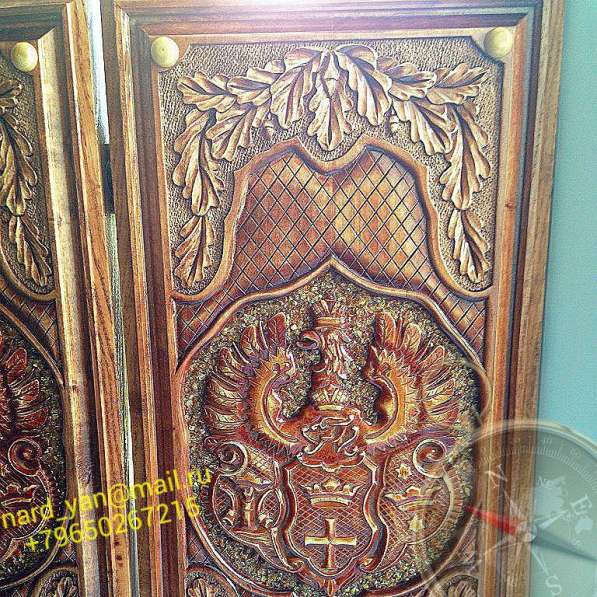 Резные нарды с янтарем в Калининграде фото 8