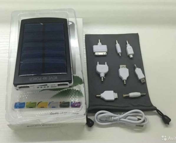 Внешний аккумулятор 10000 мАч солнечный зарядник