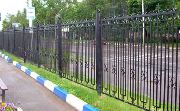 Забор секционный металлический арочный в Краснодаре фото 10