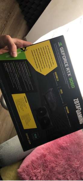 Nvidia GeForce Zotac RTX3060 (новая, не распакованная) в Владивостоке
