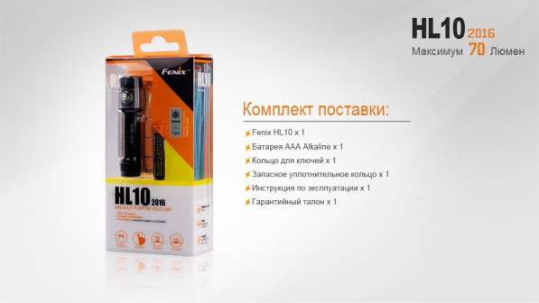 Fenix Светодиодный налобный фонарь Fenix HL10 2016 в Москве фото 12