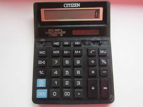 Калькулятор CITIZEN, CASIO