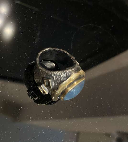 Серебряное кольцо с аквамарином в Севастополе фото 3