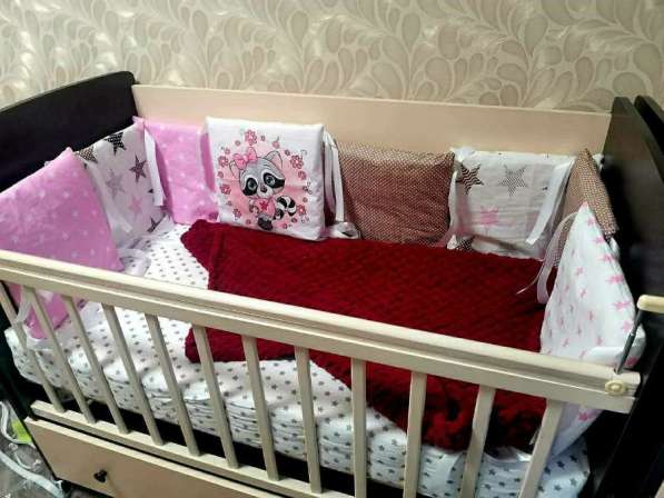 Бортики новые в детскую кроватку в Павловском Посаде