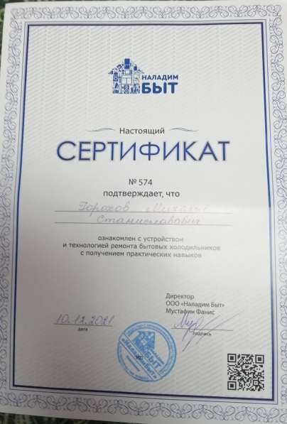 Ремонт холодильников на дому в Москве