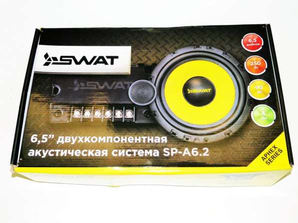 Автоакустика 16см Swat SP-A6.2 250W 2х полосные компонентные в фото 5