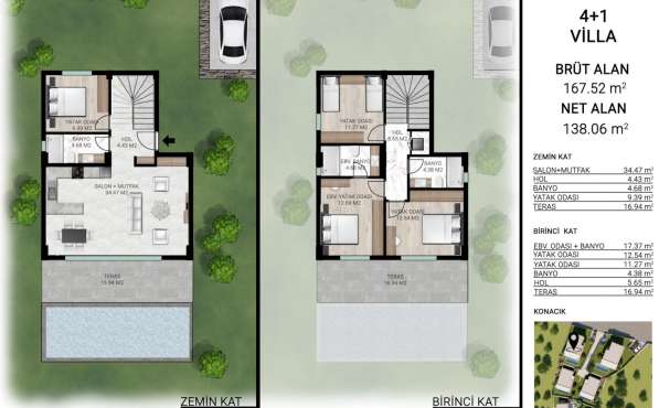 Вилла 138м² Турция, Бодрум в фото 5