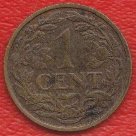 Нидерланды Голландия 1 цент 1928 г