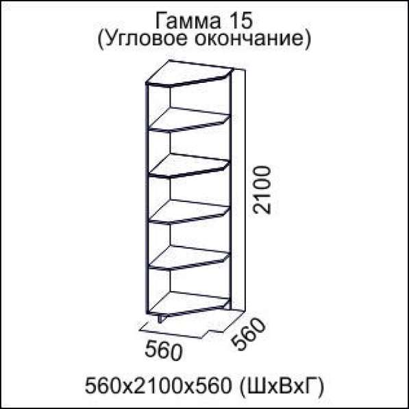 Угловое окончание Гамма-15 Венге