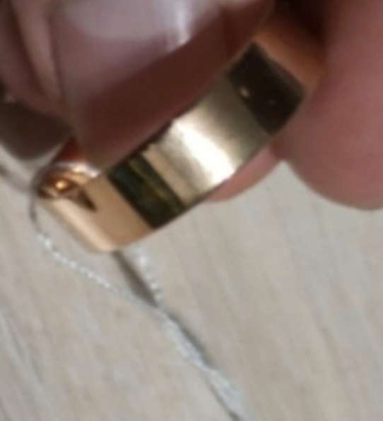 Кольцо обручальное, серебро с позолотой