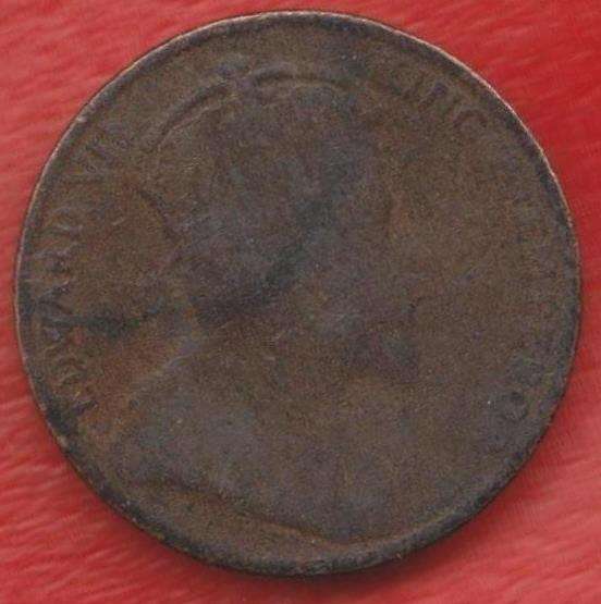 Цейлон Британский Шри-Ланка 1 цент 1905 г. в Орле