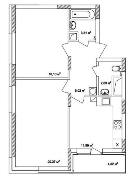 Продам двухкомнатную квартиру в Тверь.Жилая площадь 64,80 кв.м.Этаж 4.Есть Балкон. в Твери фото 8