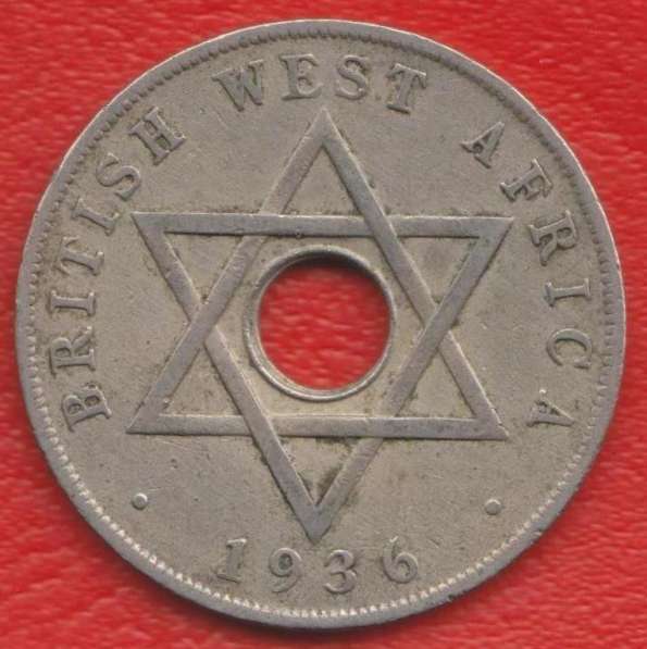 Британская Западная Африка 1 пенни 1936 г. KN Эдуард VIII в Орле