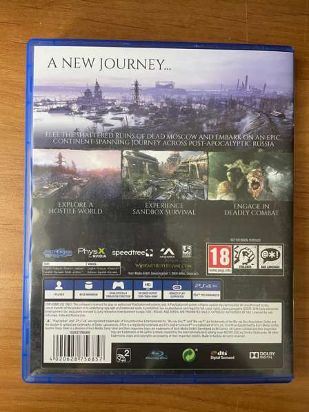 Игра на PS4 Metro Exodus в Златоусте