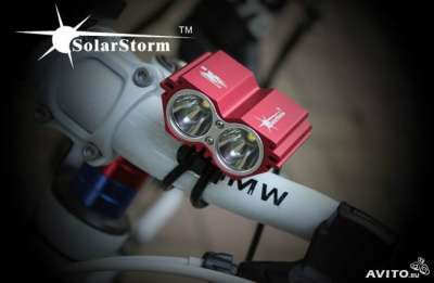 Фонарь велосипедный SolarStorm X2 велов