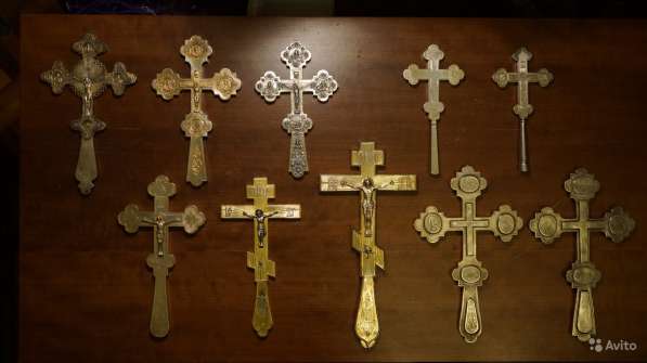 Коллекция из 10-ти старинных напрестольных крестов в Санкт-Петербурге фото 9