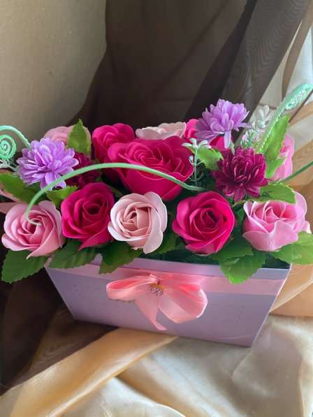 Букет из мыльных роз в Казани фото 6