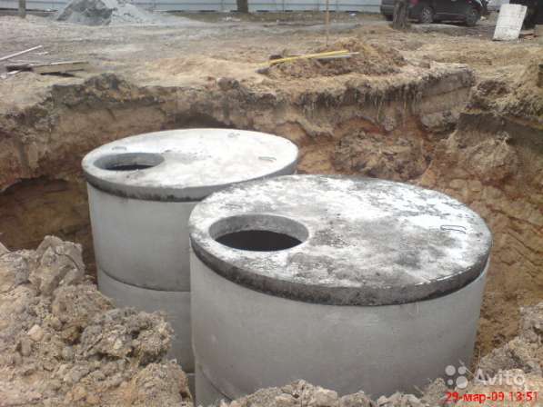 Септик из бетонных колец, сливная яма в Рязани фото 3