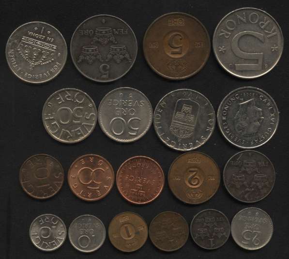 Монеты Англии, Италии, Дании, Швеции и Финляндии в наборах в Москве фото 5