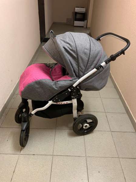 Детская коляска babyton dizzi pink 2 в 1