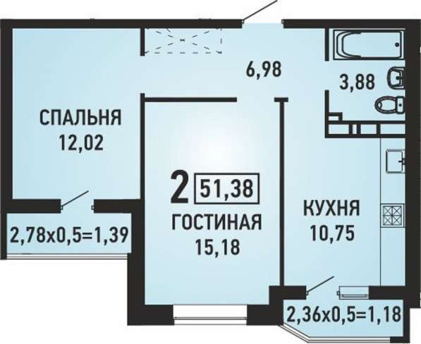 Квартира в микрорайоне Губернский