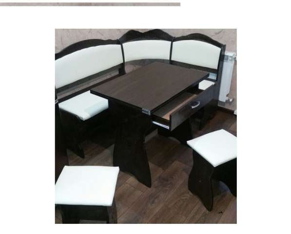 Кухонный уголок Мишель (орех / ткань) в Москве фото 7